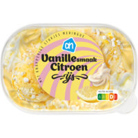 Een afbeelding van AH Vanille smaak citroen ijs
