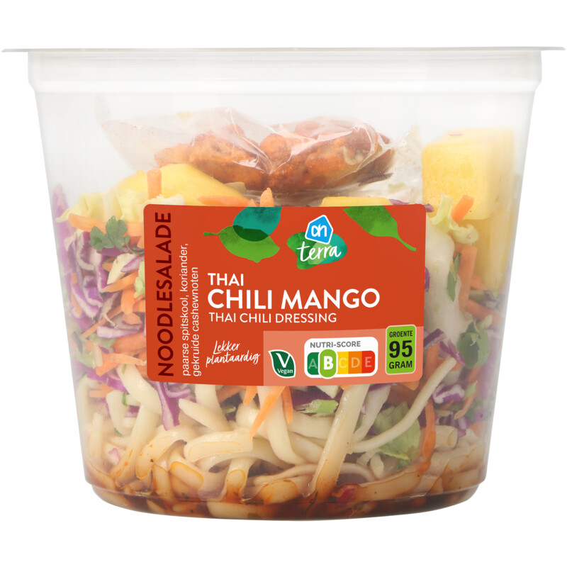 Een afbeelding van AH Terra Plantaardig noodlesalade Thai chili