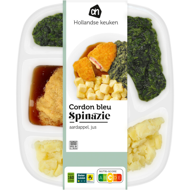 Een afbeelding van AH Cordon bleu met spinazie