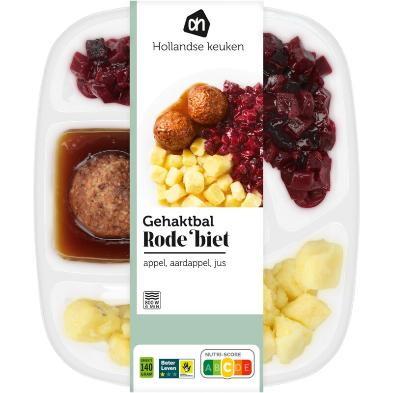 Een afbeelding van AH Rode biet gehaktbal