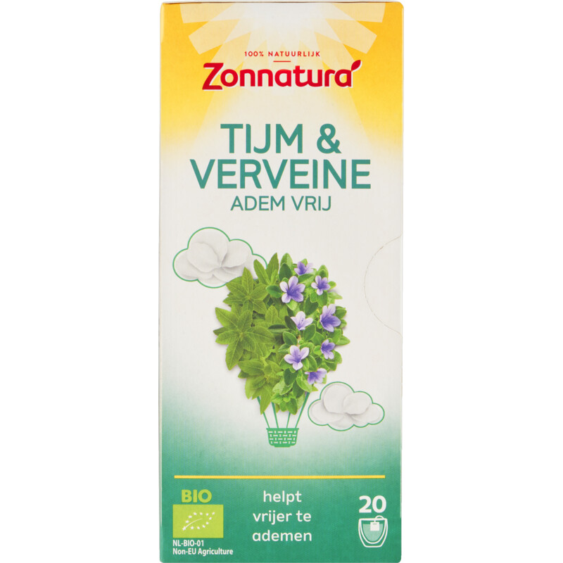 Een afbeelding van Zonnatura Tijm & verveine adem vrij