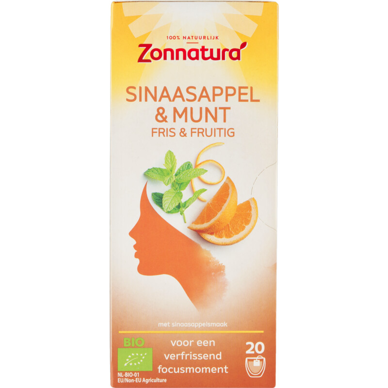 Een afbeelding van Zonnatura Sinaasappel & munt fris & fruitig