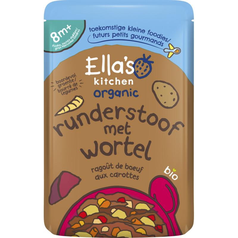 Een afbeelding van Ella's kitchen Hartverwarmende runderstoof 8m+ bio