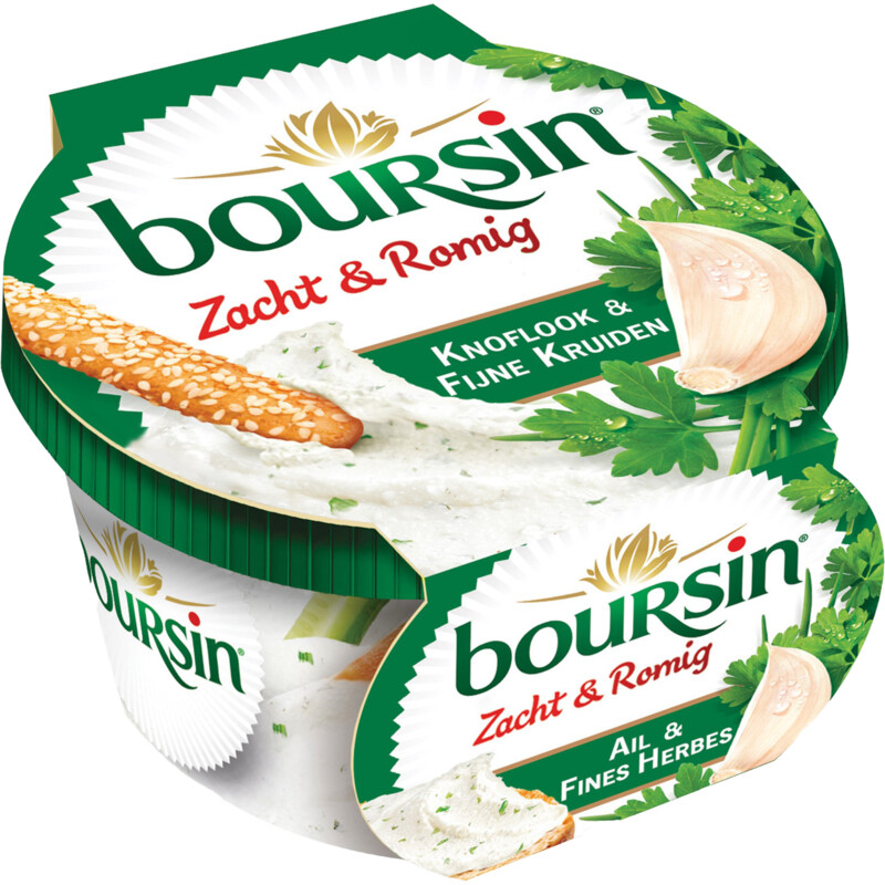 Een afbeelding van Boursin Creamy knoflook fijne kruiden