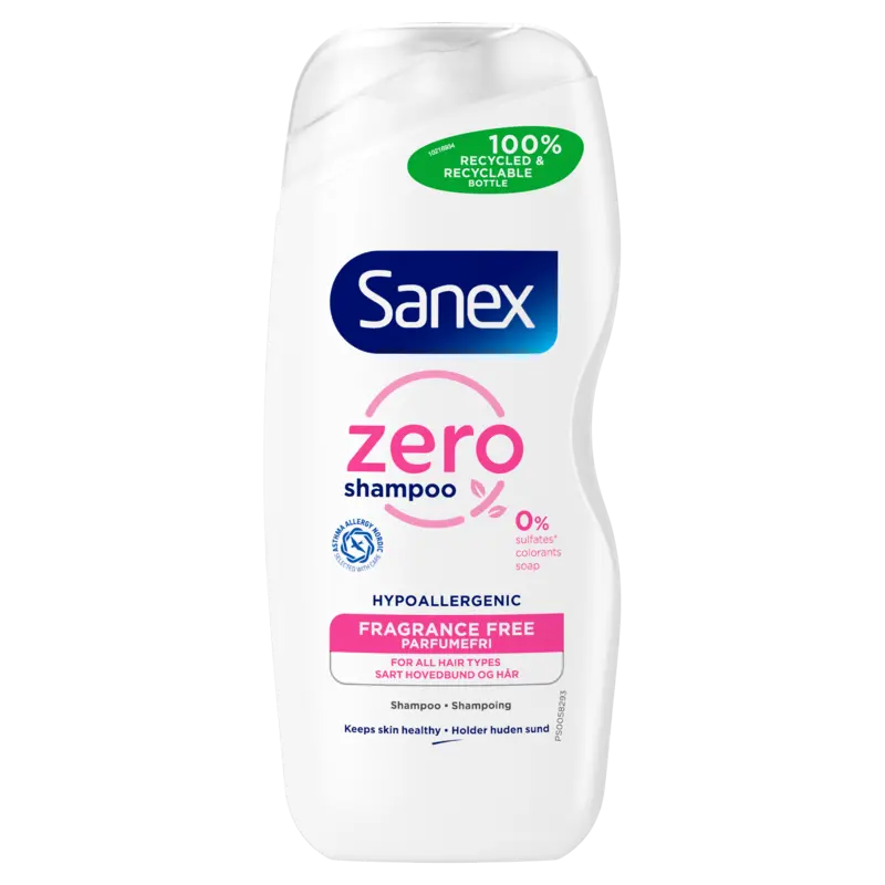 Sanex Shampoo zero% gevoelige huid parfumvrij