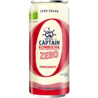 The Gutsy Captain Kombucha zero pomegranate