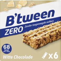 Een afbeelding van Hero B'tween mueslireep zero witte chocolade