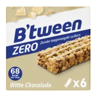 Hero B'tween mueslireep zero witte chocolade