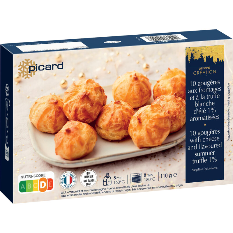 Een afbeelding van Picard 10 gougeres with cheese