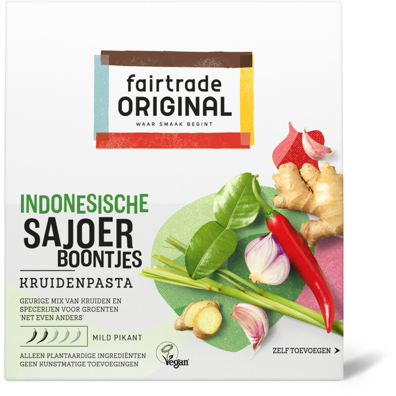 Een afbeelding van Fairtrade Original Indonesische sajoer kruidenpasta