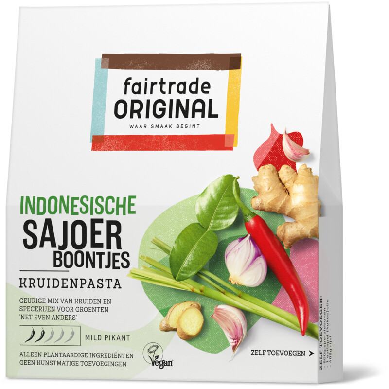 Een afbeelding van Fairtrade Original Indonesische sajoer kruidenpasta