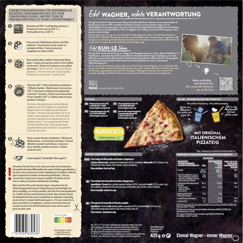 Een afbeelding van Wagner Bella Napoli pizza margherita