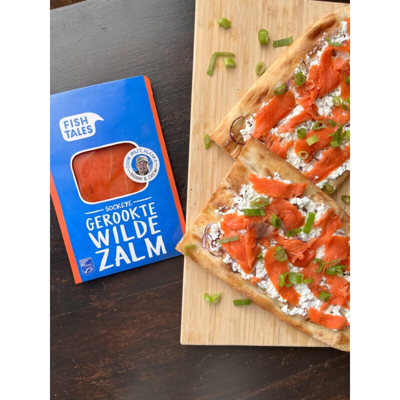 Een afbeelding van Fish Tales Sockeye gerookte wilde zalm