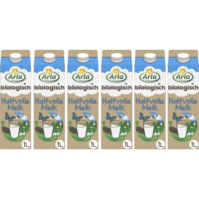 Arla Biologisch Halfvolle Melk 1L 6-pack bestellen | Albert Heijn