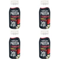 Een afbeelding van Melkunie Protein aardbei & vanille drink 4-pack