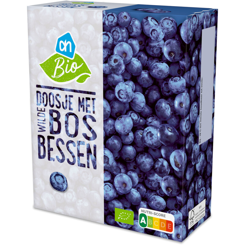 Een afbeelding van AH Biologisch Doosje met wilde blauwe bessen