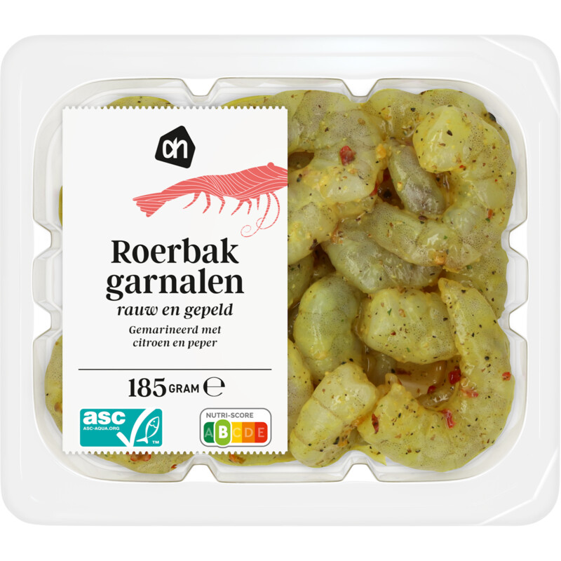 Een afbeelding van AH Roerbakgarnalen citroen en peper