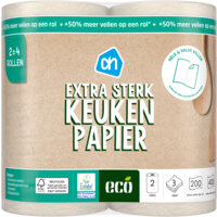 Een afbeelding van AH Eco Keukenpapier extra sterk 2=4 rollen