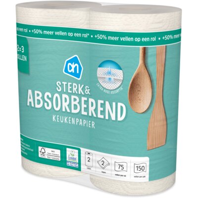 pdp-image-AH Keukenpapier sterk & abs 2=3 rollen