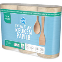 Een afbeelding van AH Keukenpapier extra sterk 3=4 rollen