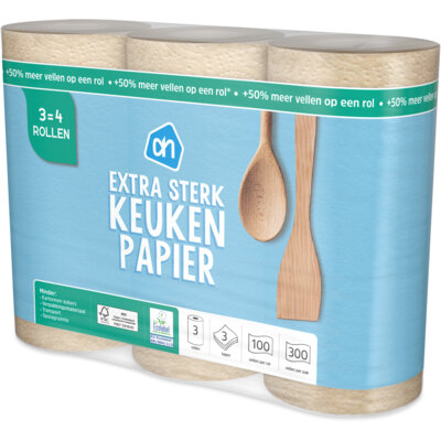 pdp-image-AH Keukenpapier extra sterk 3=4 rollen