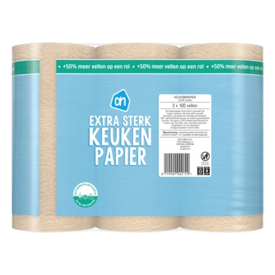 pdp-image-AH Keukenpapier extra sterk 3=4 rollen
