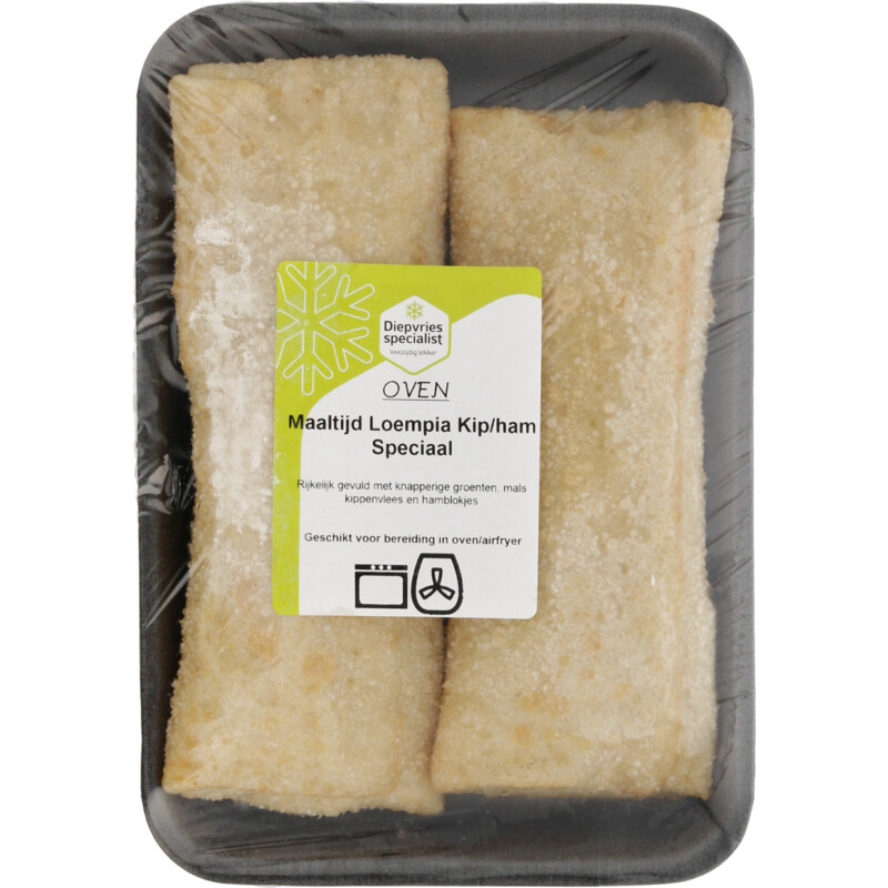 Een afbeelding van Diepvries Specialist Maaltijd loempia kip ham speciaal