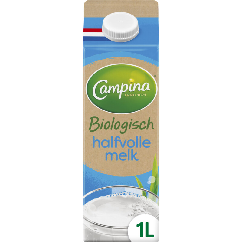 Een afbeelding van Campina Biologisch halfvolle melk