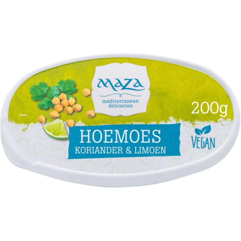 Een afbeelding van Maza Hoemoes koriander limoen