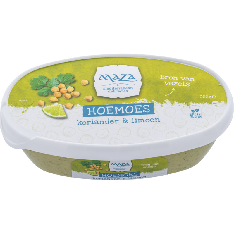 Een afbeelding van Maza Hoemoes koriander limoen
