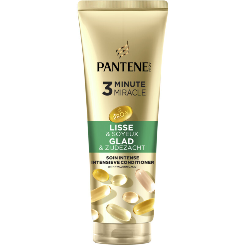 Een afbeelding van Pantene 3mm glad en zijdezacht conditioner bel