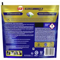 Een afbeelding van Sun Brilliant shine plus vaatwascapsules