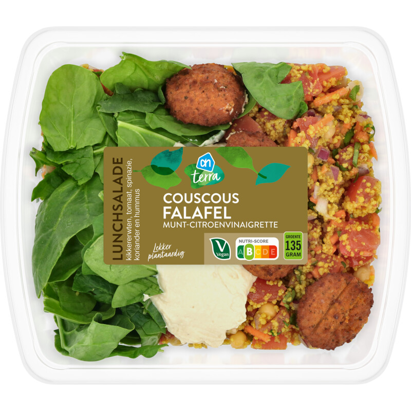 Een afbeelding van AH Terra Lunchsalade couscous falafel