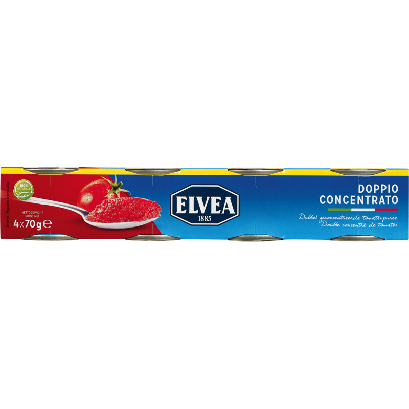 Een afbeelding van Elvea Dubbel geconcentreerde tomatenpuree BEL