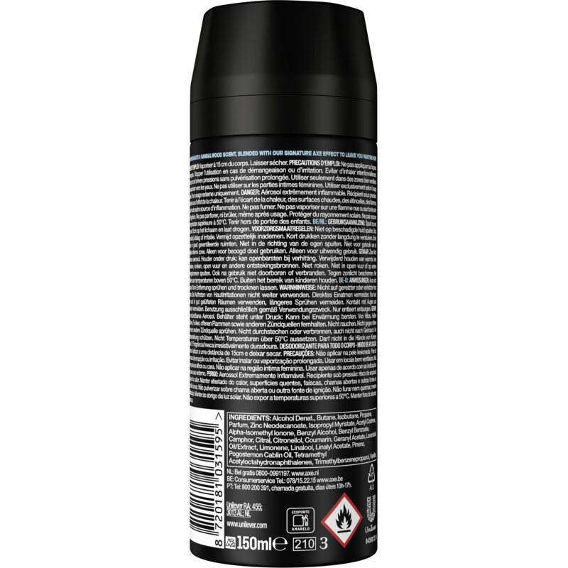 Een afbeelding van Axe Anarchy for him deodorant bodyspray