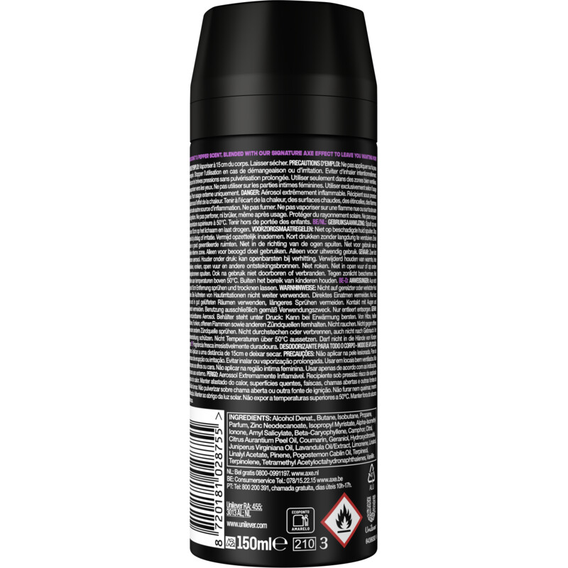 Een afbeelding van Axe Excite deodorant bodyspray