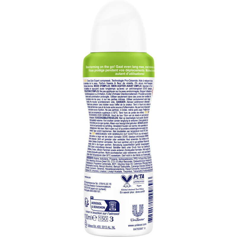 Een afbeelding van Dove Invisible dry compressed deodorant spray