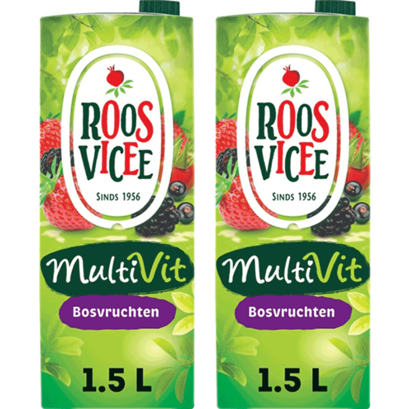 Een afbeelding van Roosvicee Multivit bosvruchten 2-pack