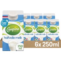 Een afbeelding van Campina Halfvolle melk 6-pack