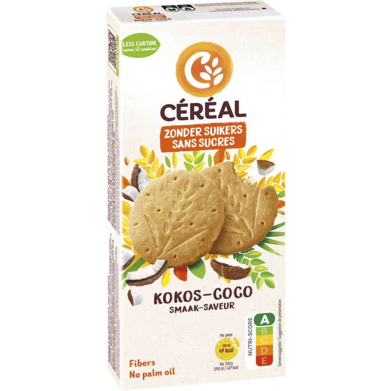 Een afbeelding van Céréal Kokos koek zonder suikers
