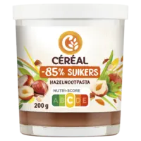 Céréal Hazelnootpasta minder suiker bel