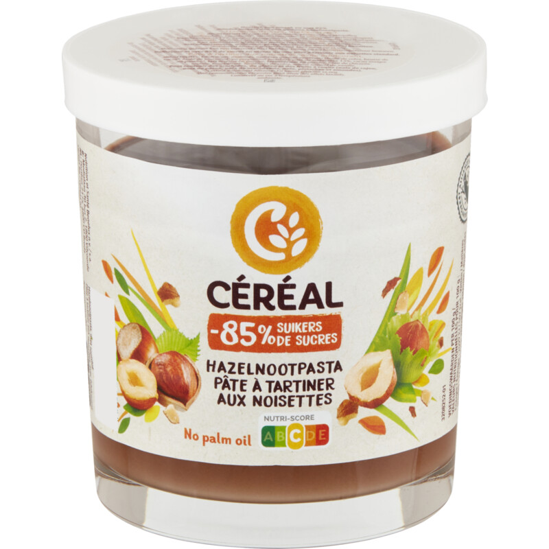 Een afbeelding van Céréal Hazelnootpasta minder suiker bel
