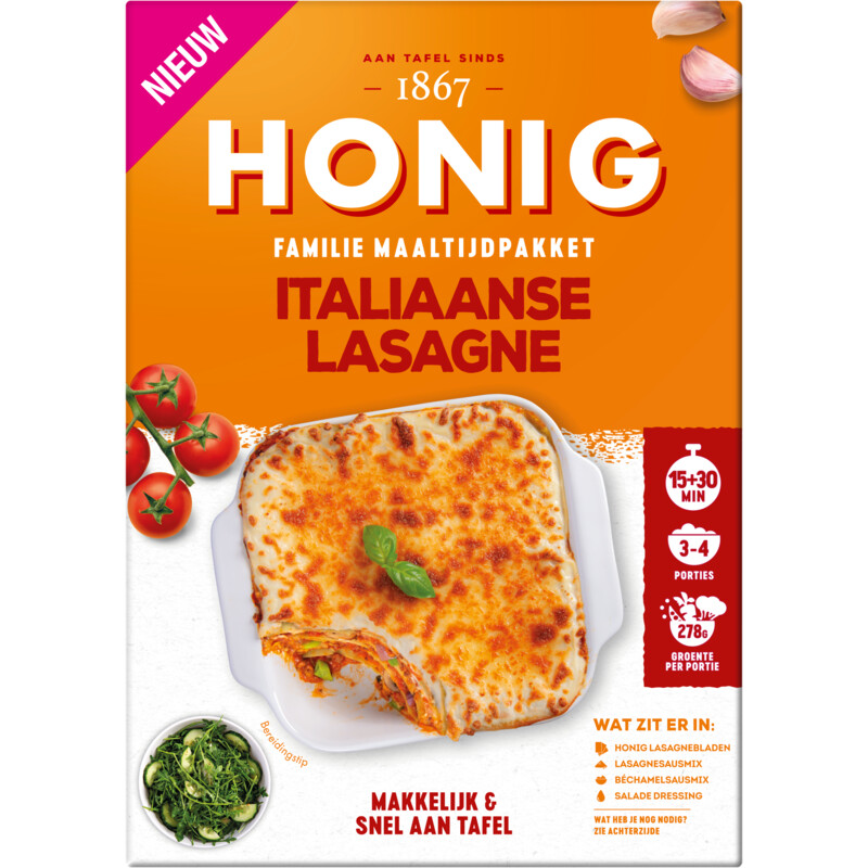 Een afbeelding van Honig Maaltijdpakket Italiaanse lasagne