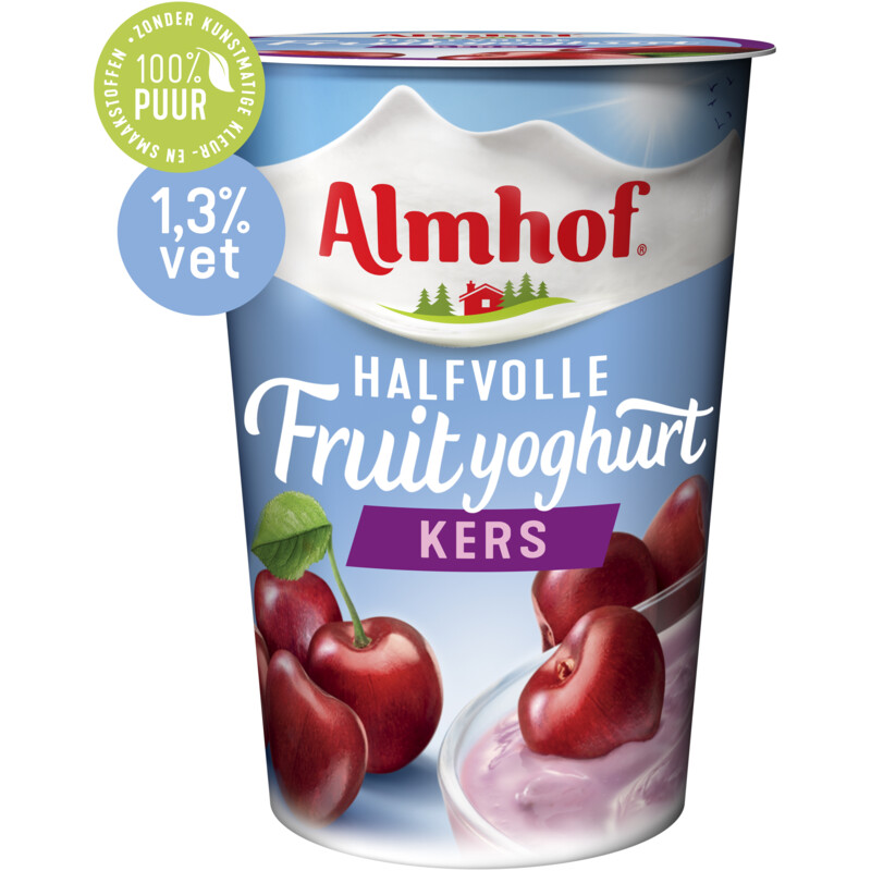 Een afbeelding van Almhof Halfvolle yoghurt kers