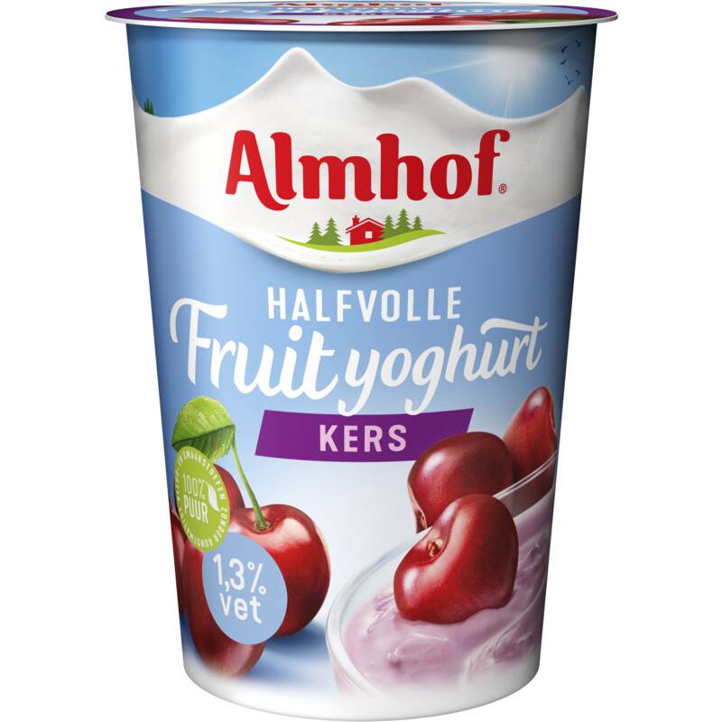 Een afbeelding van Almhof Halfvolle yoghurt kers