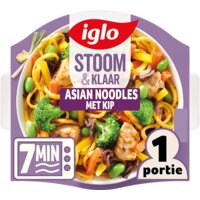 Een afbeelding van Iglo Stoom & klaar Asian noodles met kip
