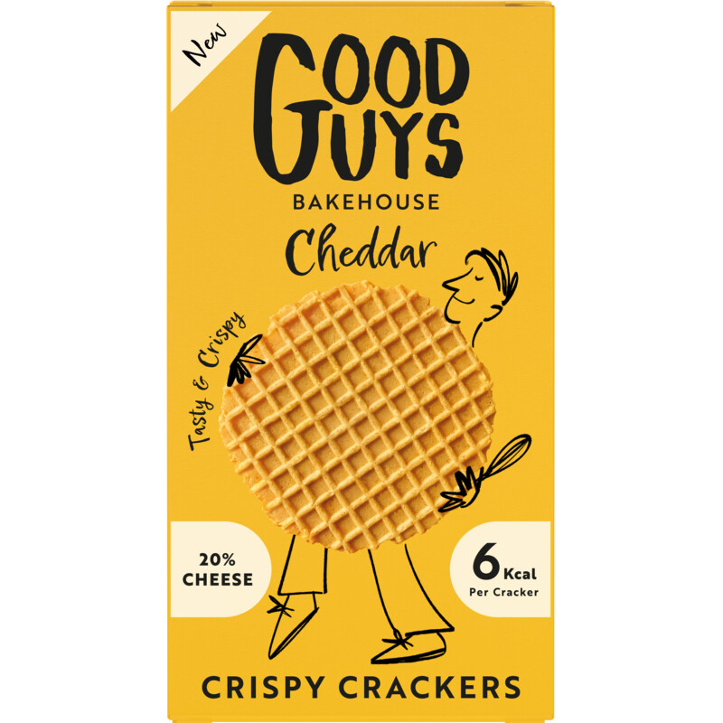 Een afbeelding van Good guys bakehouse Crispy crackers cheddar
