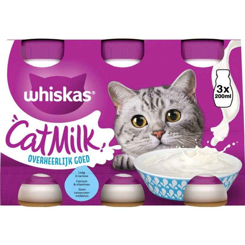 Een afbeelding van Whiskas Kattenmelk 3-pack