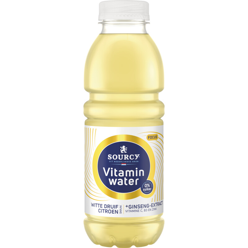 Een afbeelding van Sourcy Vitaminwater witte druif citroen