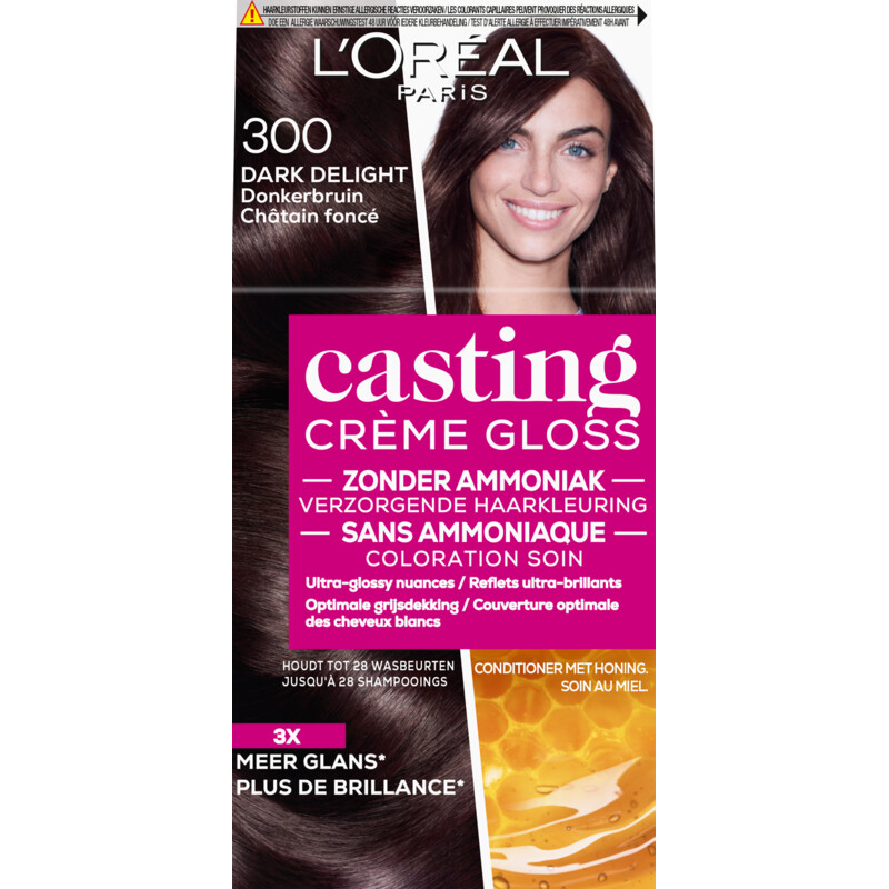 Een afbeelding van L'Oréal Casting crème gloss donkerbruin 300